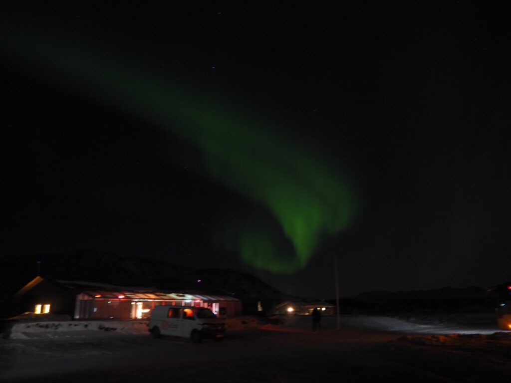 Polarlicht am Thingveillir Besuchszentrum