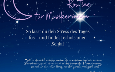 Abendroutine für Musiker:innen